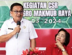 CSR PT Agro Makmur Raya, Walikota Bitung Maurits Mantiri Berikan Apresiasi