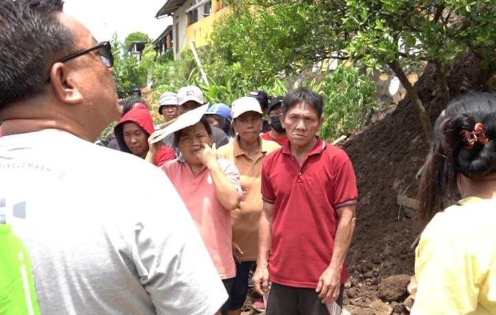 Walikota Bitung Maurits Mantiri Kembali Turun Ke Lokasi Bencana Alam Beri Dukungan Moral Kepada