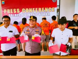 Polres Bolmut Ringkus 10 Orang Pengedar Narkoba