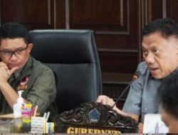 Erupsi Gunung Ruang, Walikota Bitung Maurits Mantiri Ikuti Rakor BNPB di Kantor Gubernur Sulut