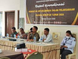 Rakor Hubungan Antar Lembaga, Ketua KPU : Mari Bersama Kita Sukseskan Pilkada Bolmut 2024