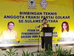 Raski Mokodompit Buka Bimtek Fraksi Golkar se-Sulut, Singgung Calon di Pilkada 2024