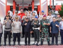 Walikota Bitung Maurits Mantiri Bersama Forkopimda Amankan Pawai Takbiran Idul Adha 1445 H