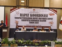 Rakor Tahapan Pencalonan Bupati, Ini Pesan Komisioner KPU Minsel Hanny Porajow