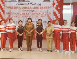 Menyambut Kemerdekaan Indonesia ke-79, Diskominfo-SP Mitra Ikut Lomba Line Dance