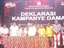 Deklarasi Damai, KPU Minahasa Tenggara Resmi Buka Tahapan Kampanye Pilkada 2024